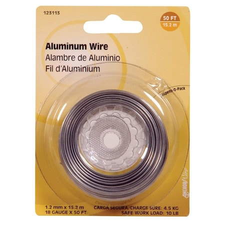 Hillman HILLMAN 50 ft. L Aluminum 18 Ga. Wire, PK10 123113-N